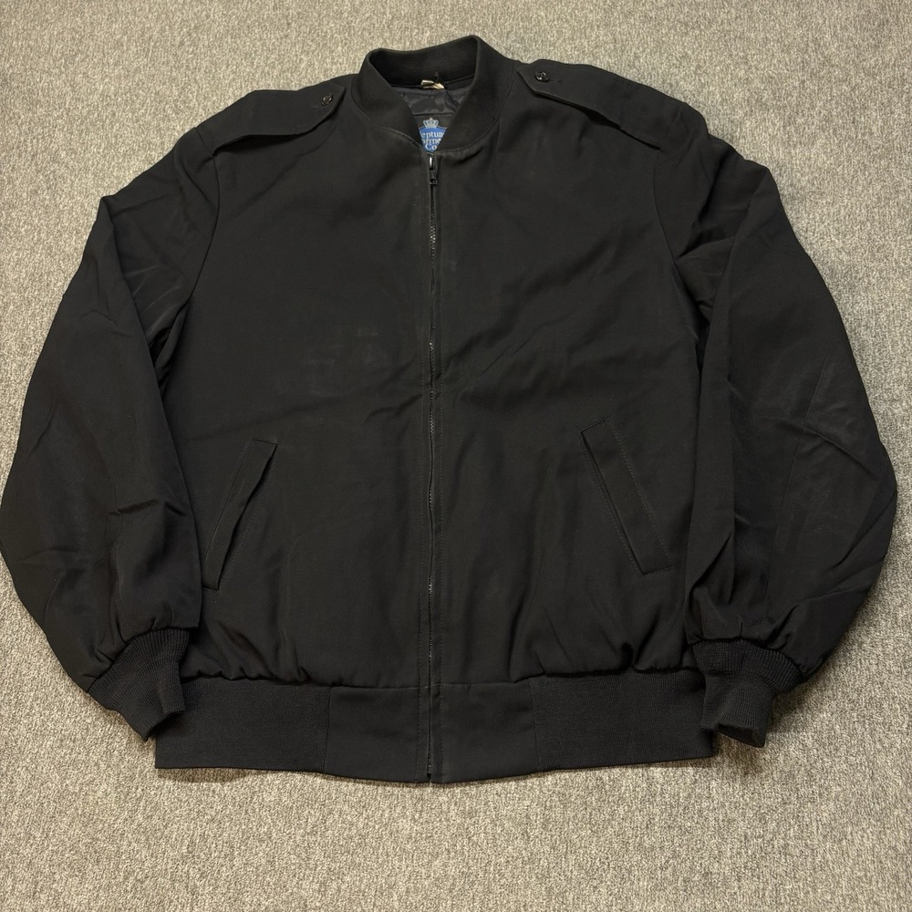 Neptune Garment Co Jacket Men 46 Long Wool Blend Insulate Coat Military Epaulets